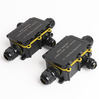 Boîte de jonction étanche de haute qualité M686-4B pour extérieur 2024 avec presse-étoupe en nylon IP68