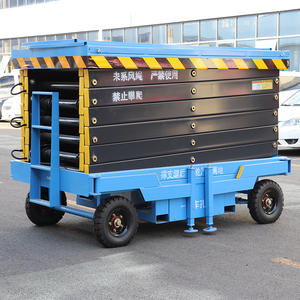 Plataforma Elevadora de Tijera Hidráulica Eléctrica de 14m, Plataforma Móvil de Trabajo Aéreo, Andamio Elevador, Plataforma de Trabajo Elevada - Product Image 4