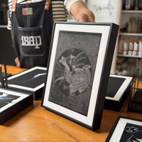 Póster de Arte en Lienzo Giclée de Gran Formato para Decoración de Interiores de Hoteles y Oficinas, Impresión de Calidad de Museo en 12 Colores, Impresión Profesional Archivable