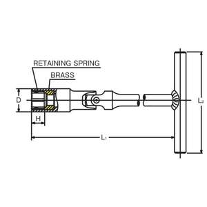 KOKEN - 127C-18 Llave de bujía universal tipo T-LLAVES EAN 4991644212224 LLAVES DE HEXAGONO DE LAS LLAVES DE 2017 - Product Image 2