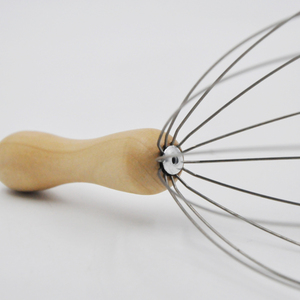 Holzgriff Tragbares Hand-Kopfhaut-Kopf massage gerät Kopfhaar-Kratz massage - Product Image 4