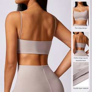 Sujetadores deportivos al por mayor para mujer, tops cortos personalizados para yoga y entrenamiento, sujetadores deportivos ajustables para fitness - Product Image 3