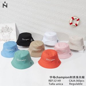 Cappello da pescatore ricamato Champion, taglia unica, regolabile, unisex, con protezione solare - Product Image 2