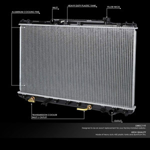 <span class=keywords><strong>Radiateur</strong></span> compatible pour Camry 2.2L 4 cylindres de 1992 à 1996, remplacement du <span class=keywords><strong>radiateur</strong></span> de refroidissement à noyau en aluminium, style d'usine CU1318 DPI1318 - Product Image 4