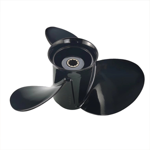 ใหม่ <span class=keywords><strong>xspeed</strong></span> 25-30hp MB2-103-10OS นอกเรือใบพัดอลูมิเนียม10-1/4x10 10ฟัน3ใบใบพัดสีดำใบพัดทางทะเล - Product Image 3