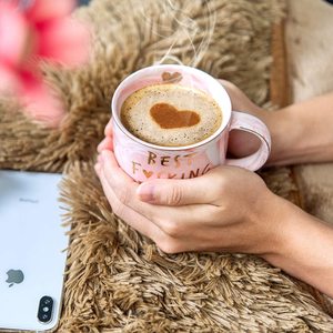 Best F Friend Ever Funny <strong>Friendship</strong> Gifts for Women, Cute Pink Marble <strong>Mug</strong> - Product Image 4