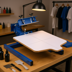 Máquina de serigrafía D0100HPFRZG de 21.2x17.7 pulgadas, monocromática, manual, ajustable, para textiles, camisetas, impresión DIY. - Product Image 2