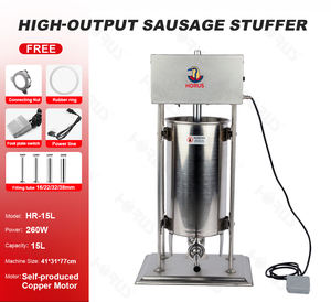 <span class=keywords><strong>Machine</strong></span> à <span class=keywords><strong>Saucisse</strong></span> Électrique 15L, <span class=keywords><strong>Machine</strong></span> de Remplissage pour Restaurant, <span class=keywords><strong>Poussoir</strong></span> à Saucisses pour Fabrication - Product Image 2
