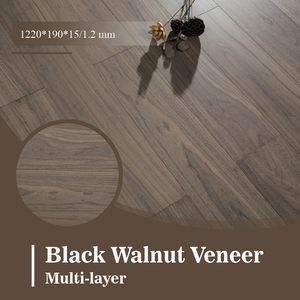 Revêtement de sol sportif à bas <span class=keywords><strong>prix</strong></span> en bois d'acajou <span class=keywords><strong>noir</strong></span>, parquet contrecollé brossé pour salon et cuisine, garantie 5 ans - Product Image 2