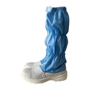Stivali da lavoro in pelle microfibra artificiale di alta qualità stivali di sicurezza ESD industriali con punta in acciaio