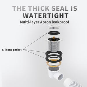 אבץ סגסוגת מייבש האמבטיה תא מקלחת מים פסולת מקלחת חדר אמבטיה ניקוז - Product Image 5