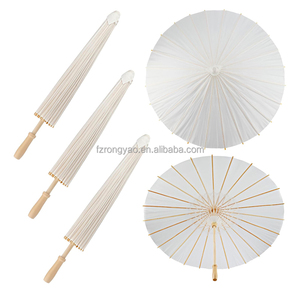 Parasol en papier blanc chinois à manche long pour bricolage, accessoire <span class=keywords><strong>de</strong></span> photographie <span class=keywords><strong>de</strong></span> <span class=keywords><strong>mariage</strong></span>, décoration <span class=keywords><strong>de</strong></span> fête, parasol peint – Vente en gros - Product Image 3