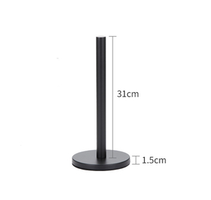 Desk <b>Tissue</b> <b>Paper</b> Roll Holder Countertop <b>Black</b> Stainless Steel <b>Paper</b> Towel Holders for Kitchen Roll Holder - Product Image 3