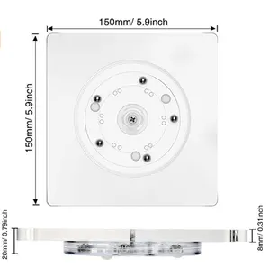 Lucite cake pastry icing cookies 6 inches platter acrylic cookie turntable swivel platter european modern and fashion