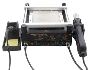 863 3 in 1 Digital 220V BGA Rework IR Infrared Preheating Soldering Station Hot Air Soldering Station for Mobile Repair