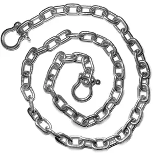 不锈钢5/16 "(8毫米) AISI 316锚链与3/8" (10毫米) 钩环