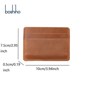 Portefeuille en cuir pour homme personnalisé, minimaliste, avec poche avant, porte-cartes et porte-monnaie, design fin - Product Image 3