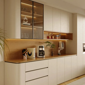 BALOM Vente directe d'usine Meubles d'entrée sur mesure Armoire de salon Armoire sur mesure Finition mélamine - Product Image 3