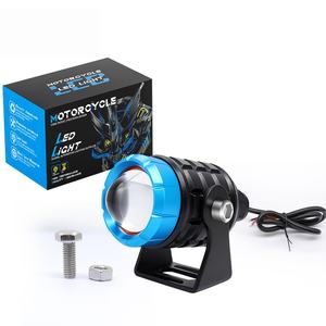 ไฟขับขี่มอเตอร์ไซค์ LED รุ่นใหม่ ไฟหน้าคู่ สีเหลืองขาว ไฟสปอตไลท์ 9-30V สำหรับรถมอเตอร์ไซค์ รถบรรทุก รถเอทีวี รถจี๊ป - Product Image 1