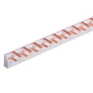 Busbar di Distribuzione Modulare 1P+N a 24 PIN, Sezione 10mm, Distanza 9mm, Larghezza e Altezza 4mm per Apparecchiature Elettriche - Product Image 1