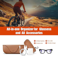 Étui rigide en EVA pour lunettes AI, compatible Ray-Ban Meta Wayfarer/Skyler/Headliner, étui de chargement antichoc et étanche