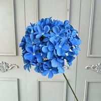 Bunga Hydrangea Sutra Buatan Tangkai Tunggal Elegan 90 Tangkai, Dekorasi Bunga untuk Dinding Pernikahan, Buket Lantai