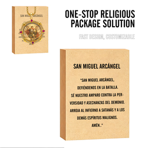 Dijes de <span class=keywords><strong>San</strong></span> <span class=keywords><strong>Miguel</strong></span> Arcángel al por mayor, accesorios DIY de moda resistente para la creación de joyas, venta al por mayor - Product Image 3