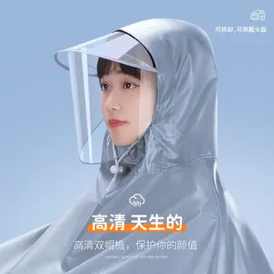 Montagne <span class=keywords><strong>Pluie</strong></span> Pliable Et <span class=keywords><strong>Cape</strong></span> Pour Vélo Transparent Hommes Femmes Imperméable Bicyclette Simple Imperméable Imperméable Poncho <span class=keywords><strong>de</strong></span> Partage <span class=keywords><strong>de</strong></span> Vélo - Product Image 3