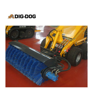 Mini chargeuse compacte sur chenilles certifiée CE en Chine, moteur Kubota, chargeur frontal, godet à 4 roues motrices, système entièrement hydraulique - Product Image 5