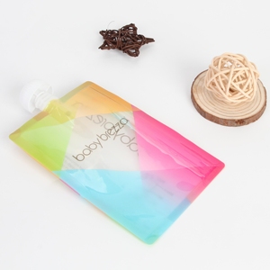 BPA Free Custom stampate buste ricaricabili per beccuccio per bambini biologici fatti in casa cibo per bambini con cerniera riutilizzabile - Product Image 6