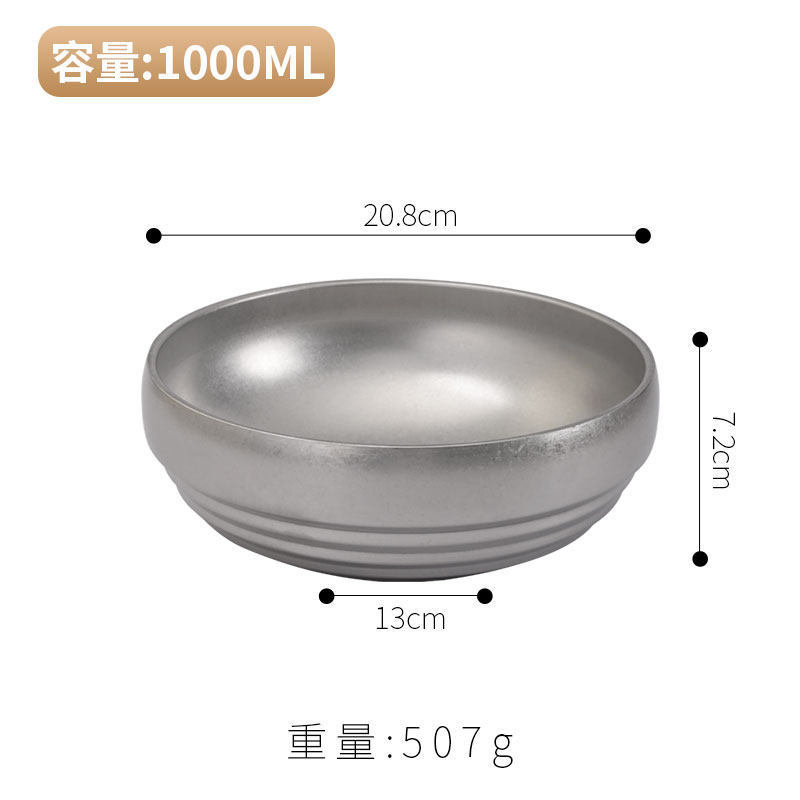 21cm Double-Layer Bowl (Retro)