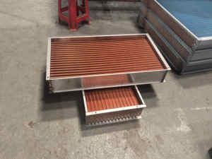 Radiateur industriel en cuivre <span class=keywords><strong>à</strong></span> ailettes pour machines <span class=keywords><strong>de</strong></span> lavage et <span class=keywords><strong>de</strong></span> séchage (diamètre <span class=keywords><strong>de</strong></span> tube 12,7 mm 15,88 mm) - Product Image 2