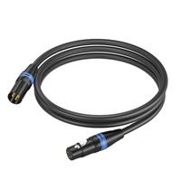 Cable de Micrófono XLR Rojo y Negro de 3 Metros, XLR-M a XLR-F, con Cubierta de Goma Codificada por Colores, Balanceado y de Bajo Ruido para Escenarios en Vivo, Iglesias, KTV, Suministro OEM