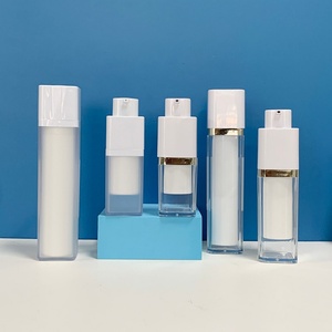 Flacon cosmétique carré sans air de 15 ml, 30 ml, 50 ml avec pompe, emballage pour fond de teint, conteneur à visser, flacon sans air pour lotion - Product Image 5