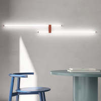 Lámpara de Pared LED para Interiores, Doble Tubo de Luz, IP44, 3000K, Blanco Cálido, Moderna, de Aleación de Zinc, CRI 90, para Baño, Hogar y Oficina