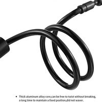 Support de téléphone portable universel réglable à rotation 360 degrés, bras long, base renforcée, support de bureau portable 80 cm