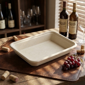 350ml Unbleached Molded <strong>Tray</strong>, Thermoformed Pulp <strong>Tray</strong> <strong>for</strong> Meat Seafood Ready to <strong>Eat</strong> Meals - Product Image 1
