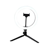 Anneau lumineux vidéo RGB de 10 pouces, éclairage photographique à 360°, 16 couleurs, anneau lumineux LED arc-en-ciel pour TikTok Youtube