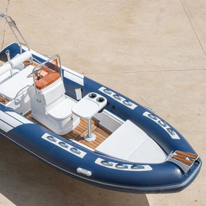 Nervure gonflable en PVC Yacht de sport à grande vitesse 1.2mm d'épaisseur conception pliante rigide pour les eaux de l'océan lac pêche matériau Hypalon stable - Product Image 6