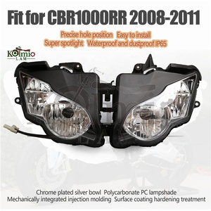 KOLMIO-LAM Fit pour Honda CBR1000RR CBR1000 <span class=keywords><strong>CBR</strong></span> <span class=keywords><strong>1000</strong></span> RR 2008 2009 2010 2011 <span class=keywords><strong>08</strong></span> 09 10 11 Phare Avant Phare Lampe Phare - Product Image 2