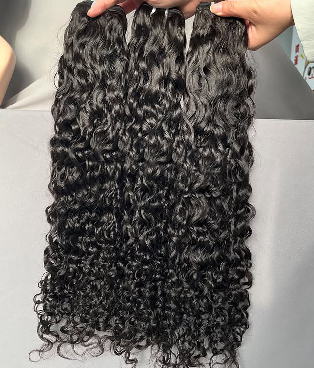 Indian Curly Human Hair Bundles Natural Black