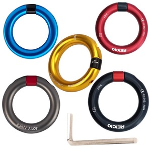 Anillo de Escalada Reicio de Aleación de Aluminio 23kN, Mosquetón de Seguridad para Escalada en Roca y Montañismo - Product Image 1