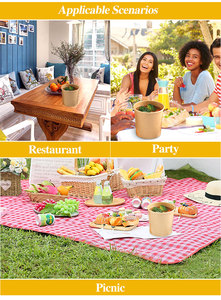 6 8 12 16 26 32oz Copo De Sopa Biodegradável Recipientes De Tigela De Sopa Descartável Eco Amigável - Product Image 3