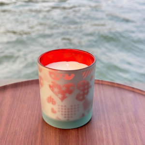 Nuevo diseño personalizado de lujo en forma de corazón tarros de velas rojo San Valentín plata velas perfumadas amor tema hechizo velas a granel - Product Image 4