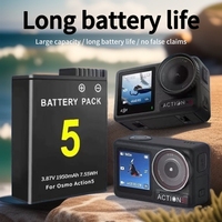 Batterie de remplacement longue durée 1950 mAh pour DJI Osmo Action 5 Pro/4/3, charge rapide PD 30 W, enregistrement vidéo 4K prolongé
