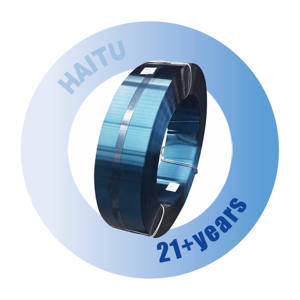 Высокопрочный синий ремешок из закаленной стали 65mn Q235 оцинкованный стальной ремешок для упаковки металлических полос - Product Image 3