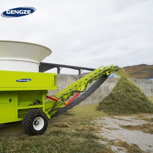 Ferme laitière Vaches Bovins Alimentation Machine De Meulage D'herbe De Maïs D'ensilage De Paille Balle Baignoire Meuleuses