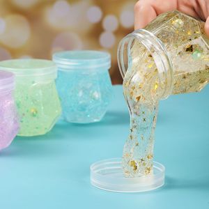 CHENXI Venta al por Mayor de Slime Educativo Colorido y Brillante, Seguro, No Tóxico, para Aliviar el Estrés, 150 ml, Lodo Cristalizado con Purpurina - Product Image 4