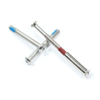 Tornillo de latón con cabeza de cúpula ranurada cruzada M3 M4 M5 para cuero, tipo remache para encuadernación de libros, Chicago, macho y hembra