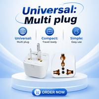 DF A2 Soket Konverter Universal Amerika dengan Pintu Pengaman CE ABS Tembaga Adaptor Kubus Datar 3 Pin US Nema 5-15P Plug 10A untuk Rumah Tangga